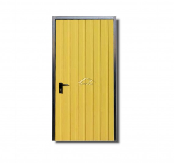 PRAWE DRZWI DO MURU 0,9x2m - KOLOR RAL 1002 ŻÓŁTY PIASKOWY