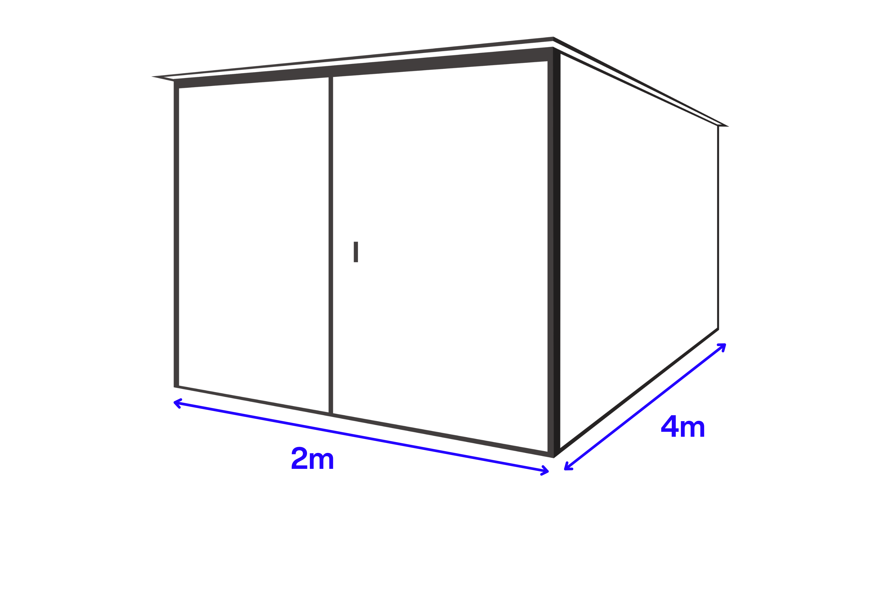 Garaże blaszane 2x4