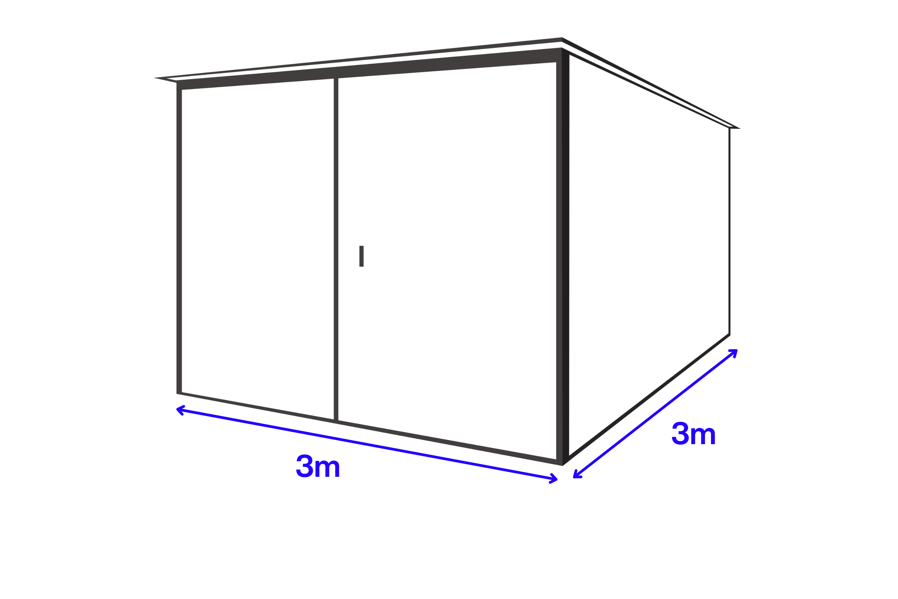 Garaże blaszane 3x3