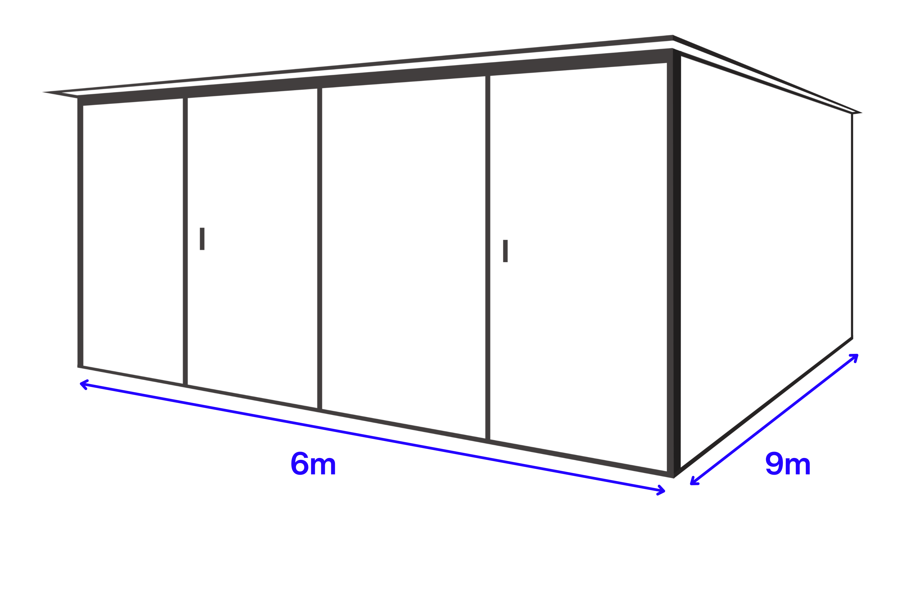 Garaże blaszane 6x9