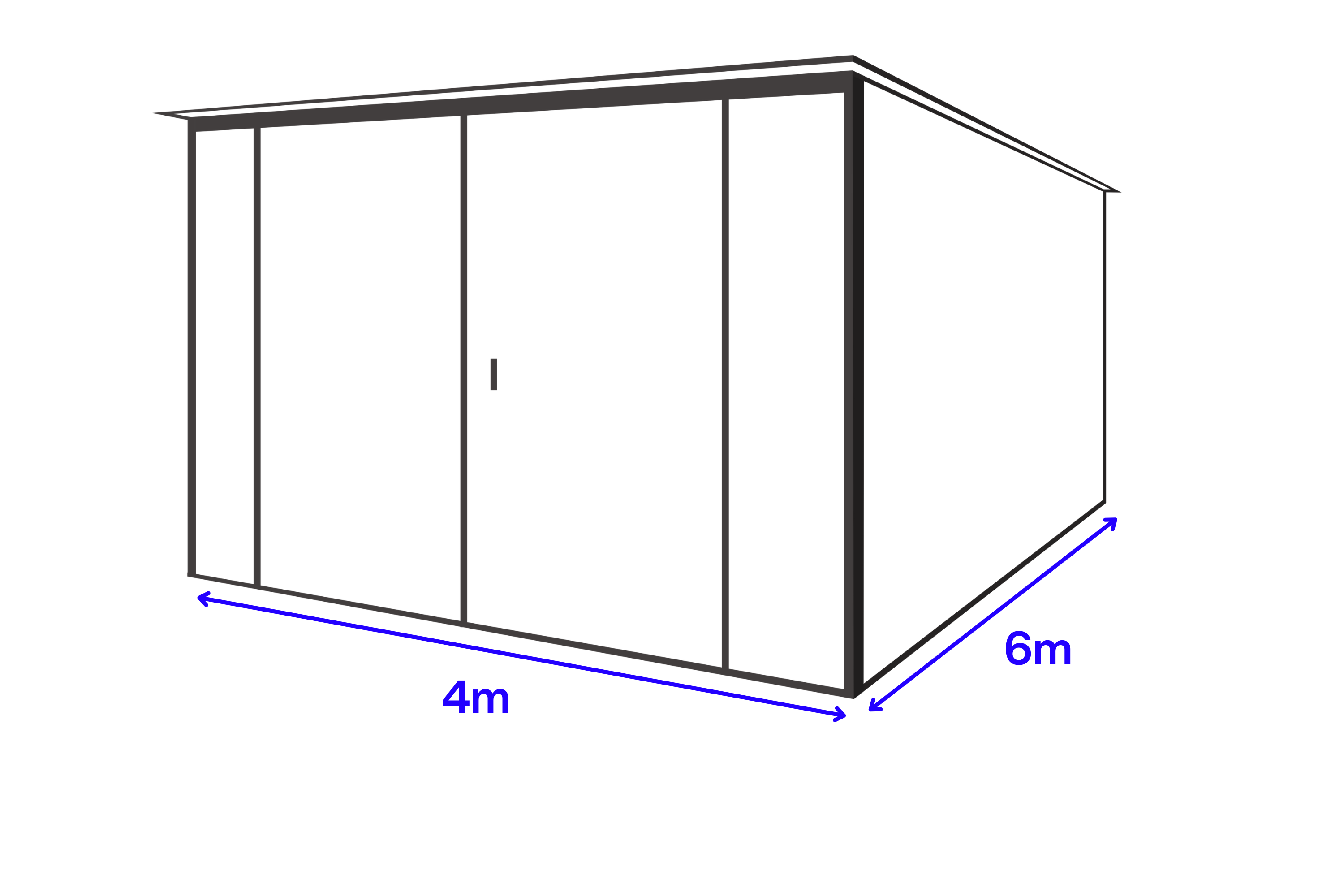 Garaże blaszane 4x6