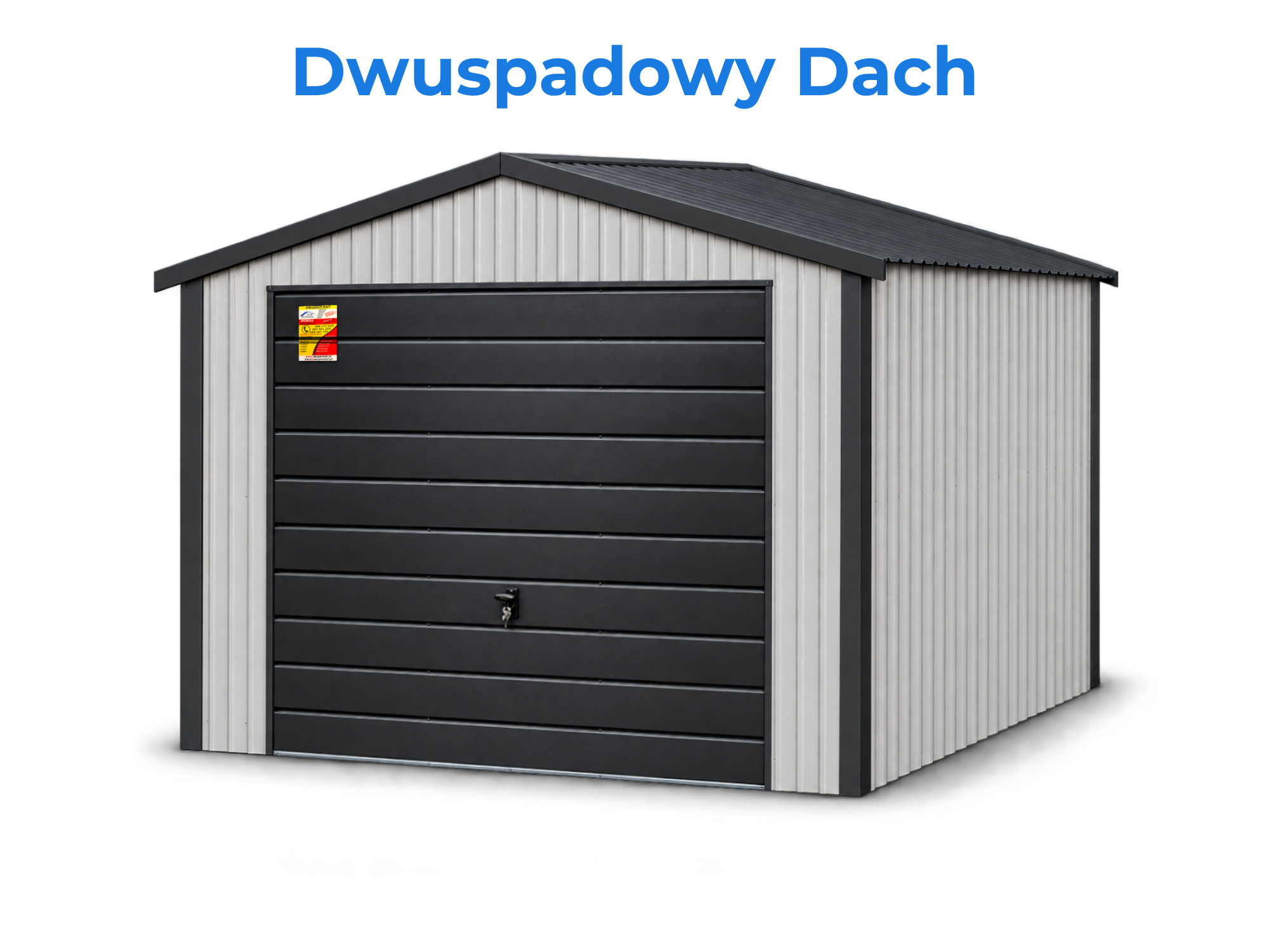 Garaże blaszane dwuspadowy dach