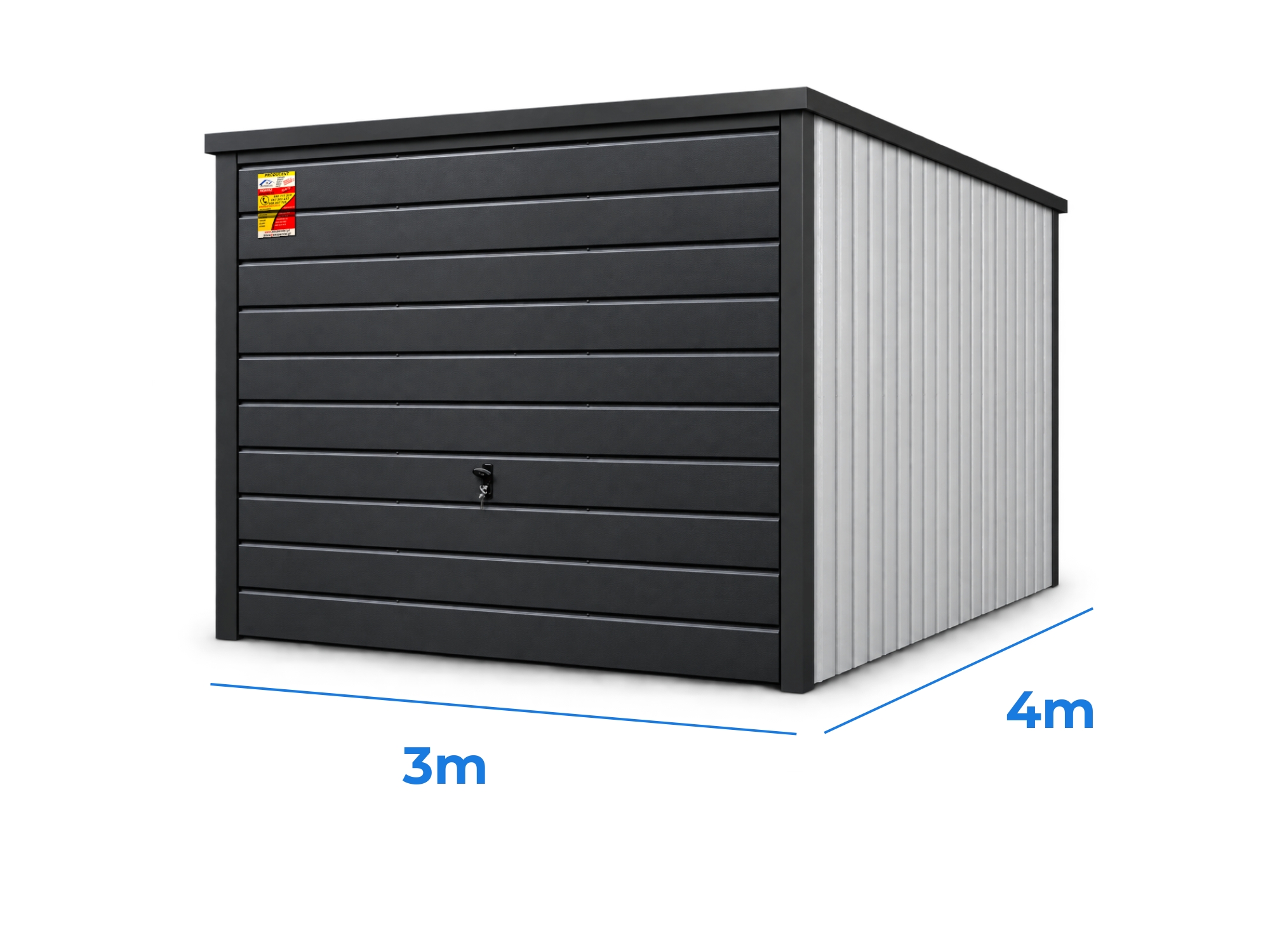 Garaże blaszane 3x4